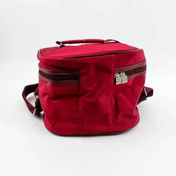 Yves Rocher Maroon Red Cosmetic Makeup Bag Case