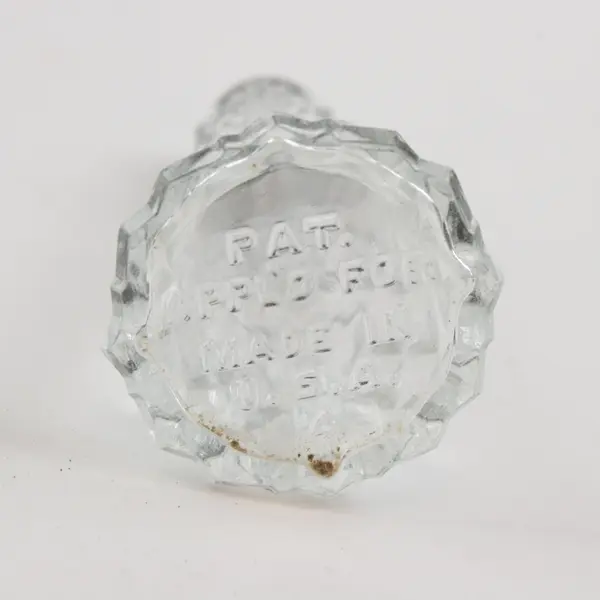 Lot of 3 Vintage Pressed Glass Salt & Pepper Shakers Metal Tops