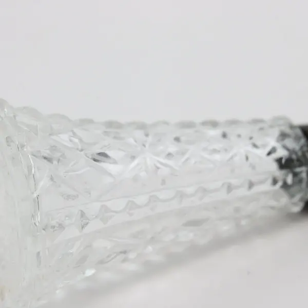 Lot of 3 Vintage Pressed Glass Salt & Pepper Shakers Metal Tops