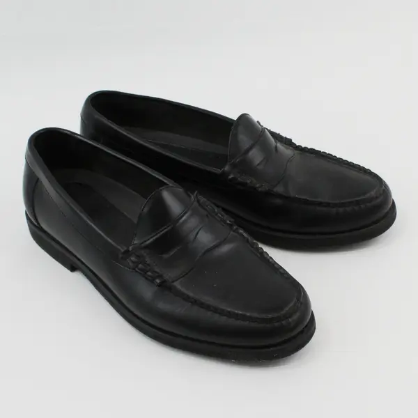 Rockport Vibram Sole Loafer Penny Sz 10.5 US Black Leather Slip On
