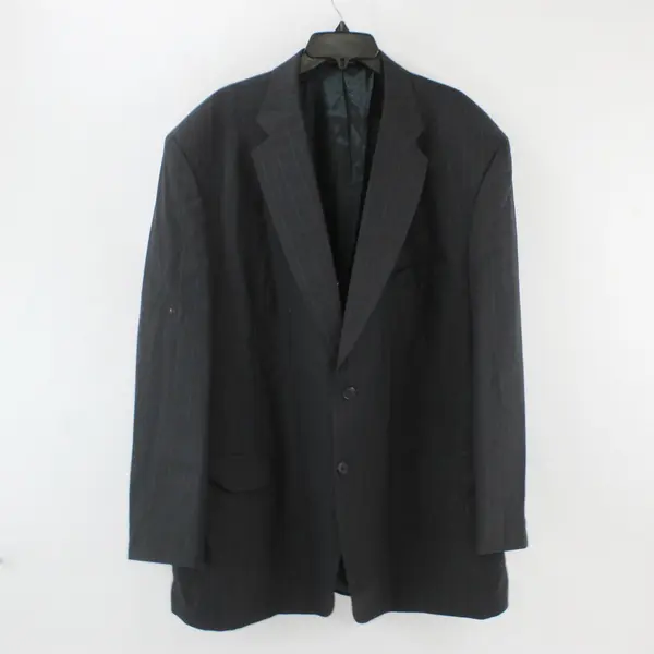 Towncraft Men's XL Dark Gray Pinstripe 2-Piece Suit Blazer Trousers