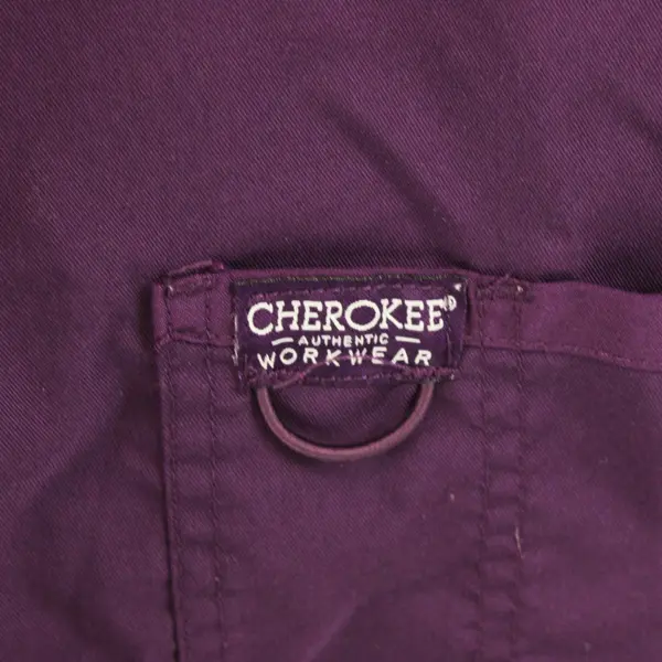 Cherokee Women's Large Plum Purple Scrub Top Uniform