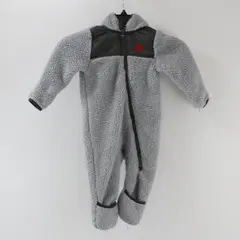 Snozu Infant 9-12 Months Grey Zip-Up Fleece Adjustable Hooded Snowsuit