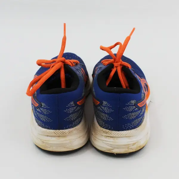 ASICS 1014A116 Kids Blue Orange Running Shoes Size 2