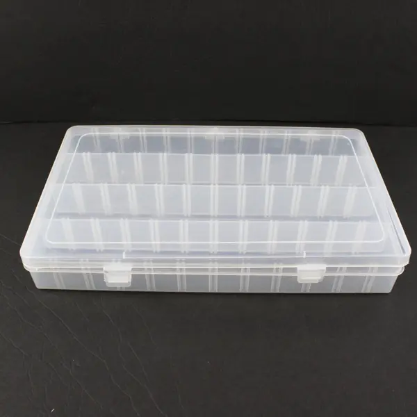 Flambeau Clear Plastic 4-Compartment Organizer Storage Box