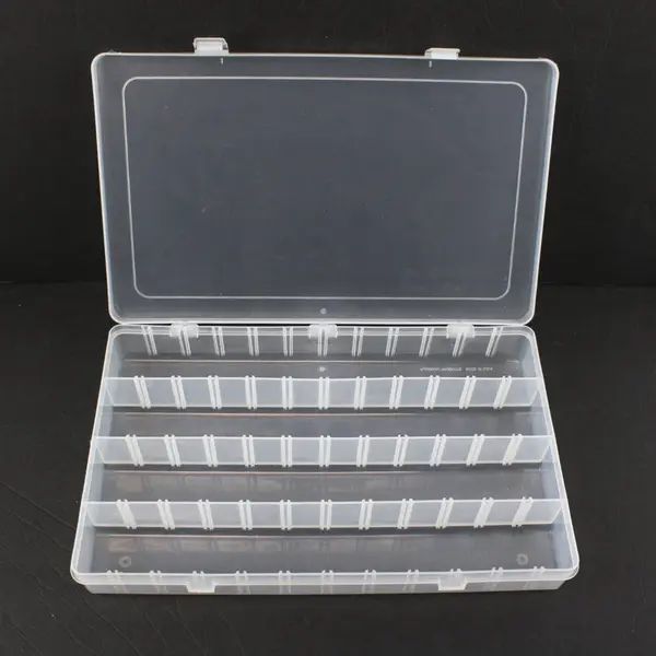 Flambeau Clear Plastic 4-Compartment Organizer Storage Box