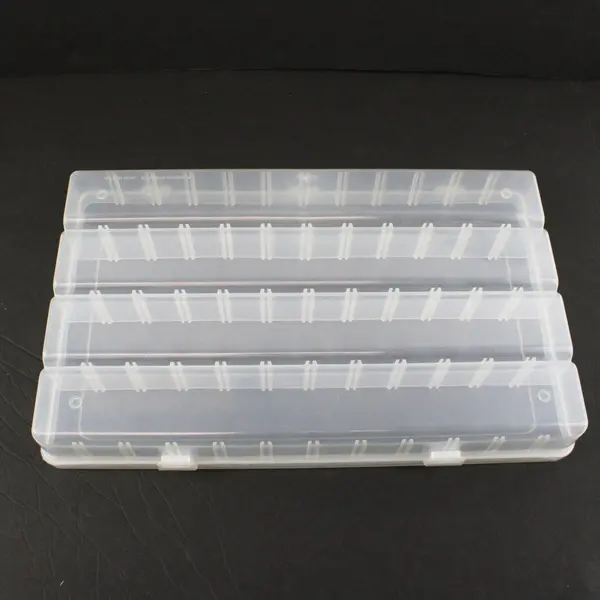 Flambeau Clear Plastic 4-Compartment Organizer Storage Box