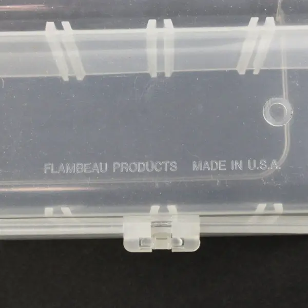 Flambeau Clear Plastic 4-Compartment Organizer Storage Box