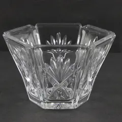 Gorham Lady Anne 24% Lead Crystal Hexagonal Bowl Clear Candy Dish