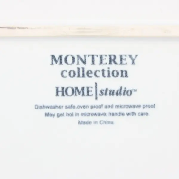 Home Studio Bamboo Monterey Collection Square Dinner Plate 10.5"