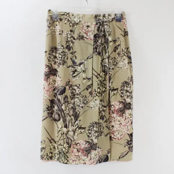 Paul Stanley Women's 2-Pc Silk Floral Outfit Set Beige Pink Size 6
