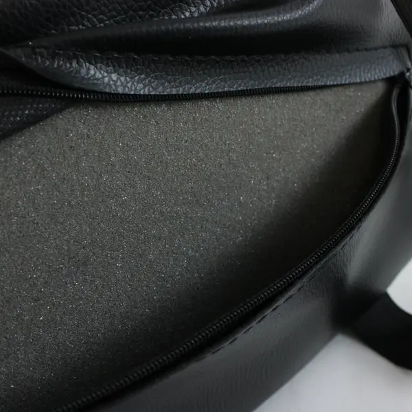 Black White Faux Leather Gaming Chair Lumbar Support Pillow Elastic Straps