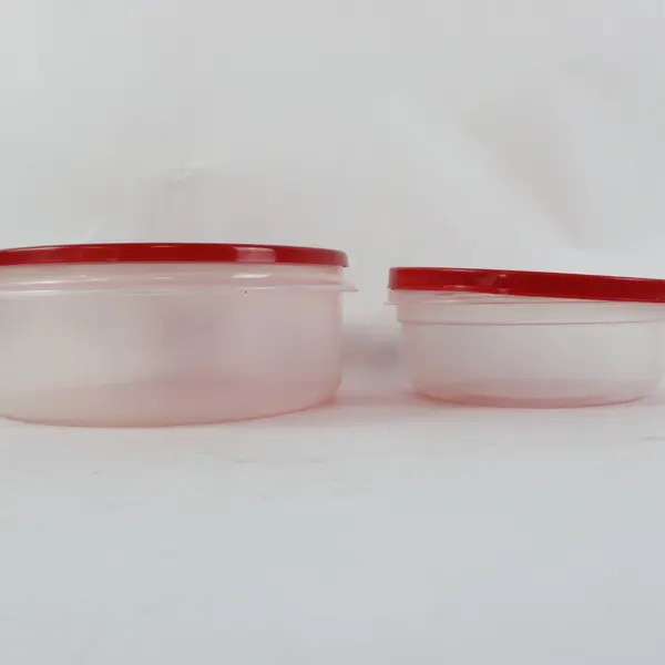 Rubbermaid Lot of 2 Food Storage Containers with Lids Used 2.5 Qt 2 Cup