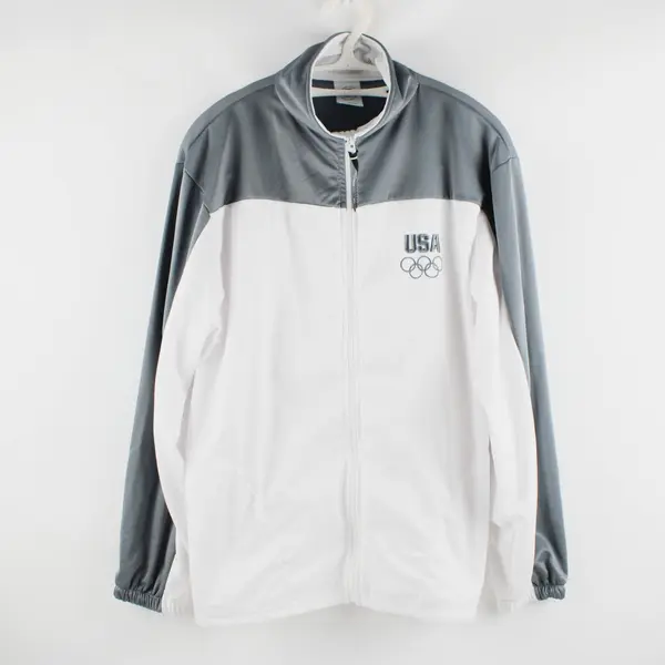 Team USA USOC Olympic Jacket Men's Large Full Zip Polyester Embroidered Logo