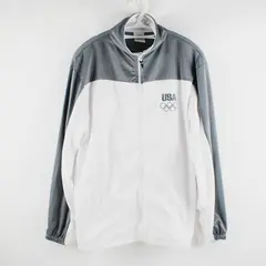 Team USA USOC Olympic Jacket Men's Large Full Zip Polyester Embroidered Logo