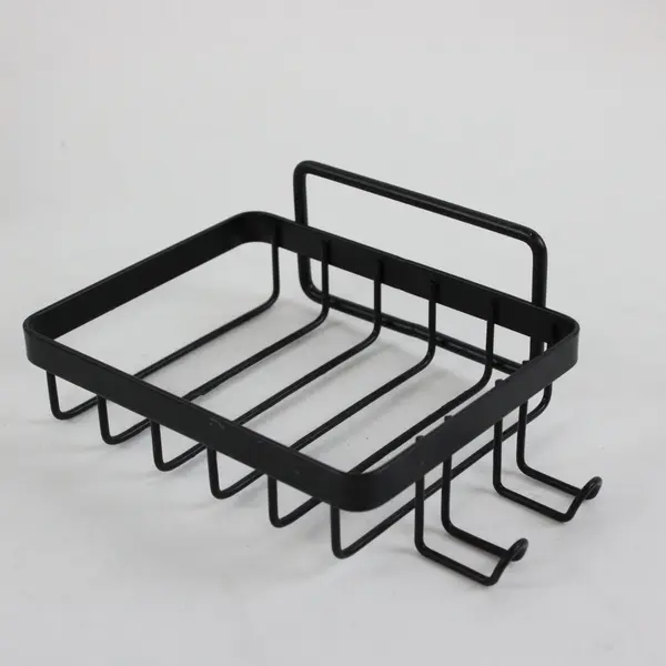Lot of 3 Black Metal Kitchen Drying Racks & Utensil Holders