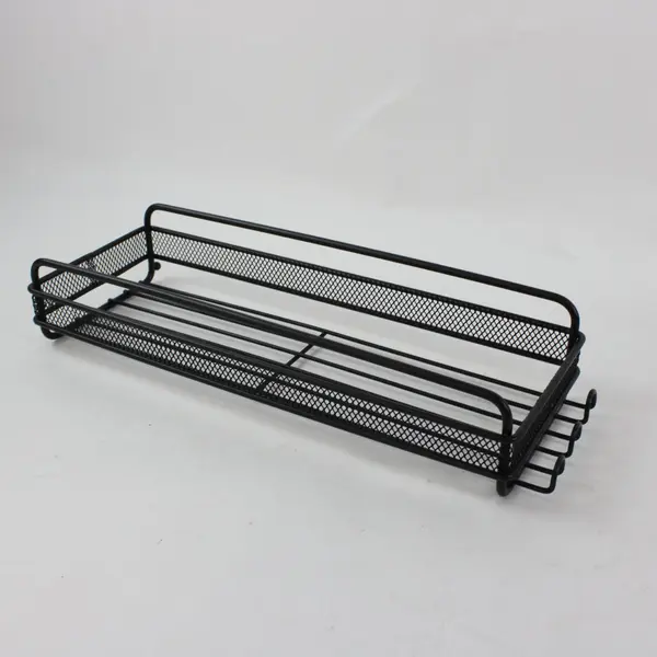 Lot of 3 Black Metal Kitchen Drying Racks & Utensil Holders