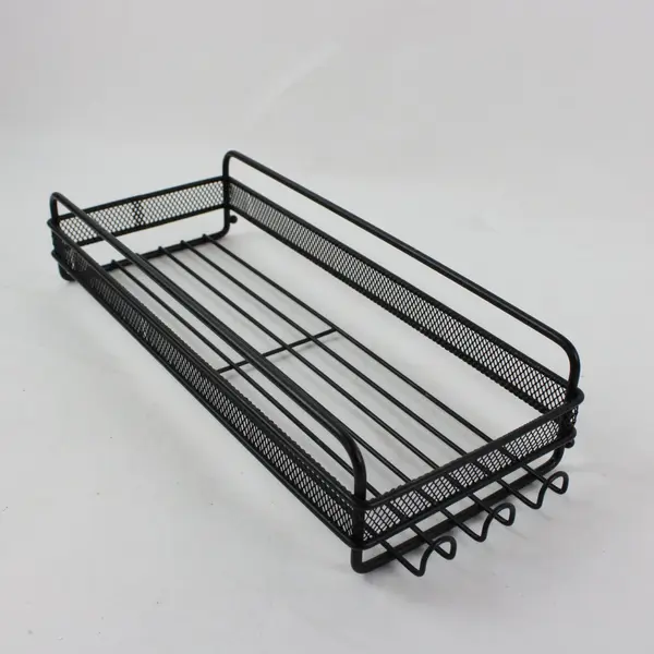 Lot of 3 Black Metal Kitchen Drying Racks & Utensil Holders
