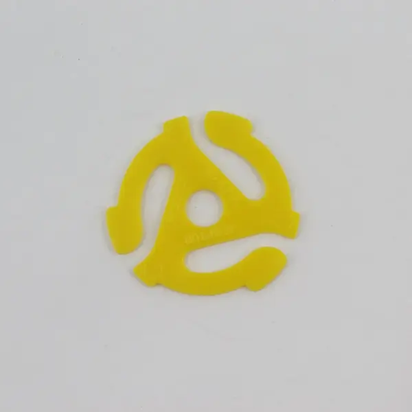 Lot of 23 Yellow 45 RPM Vinyl Record Adapters