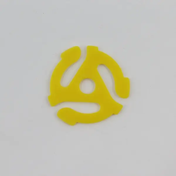Lot of 23 Yellow 45 RPM Vinyl Record Adapters