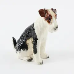 Vintage Napco M1758 Fox Terrier Dog Figurine Ceramic Japan