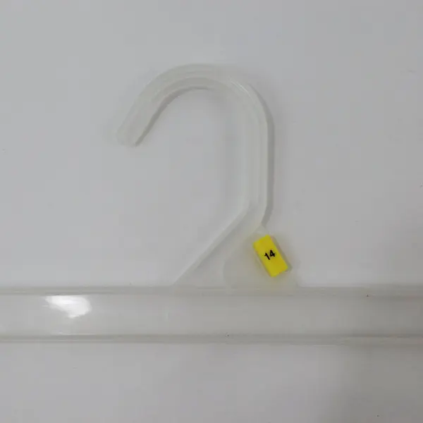Mixed Lot of 10 Clear Plastic Clip Hangers for Pants Skirts