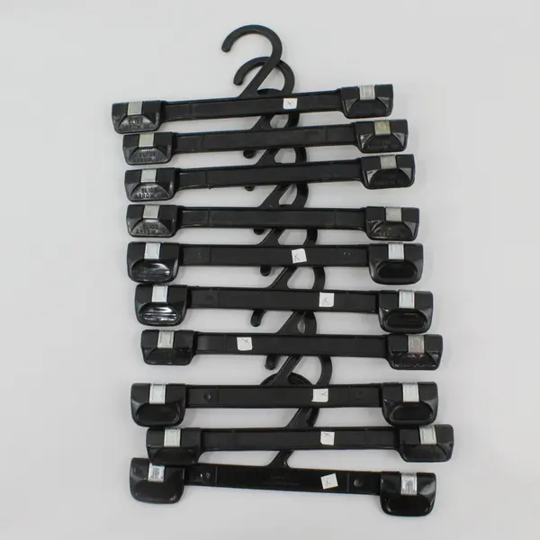 Arrow Lot of 10 Black Plastic Children's Clip Hangers