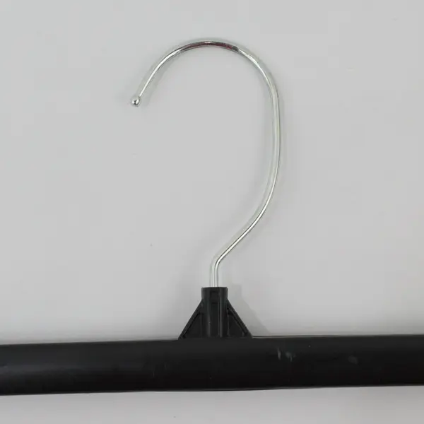 Lot of 10 Black Plastic Clip Hangers for Skirts Pants Shorts