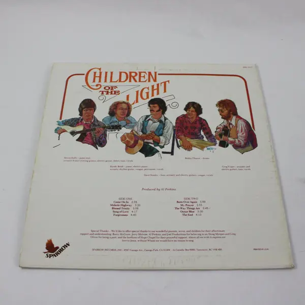 Children Of The Light Come On In 1977 12" Vinyl Record SPR-1017