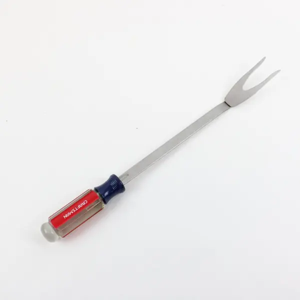 Craftsman Vintage Barbecue Tool Set 2pc Fork & Bristle Brush Blue Red