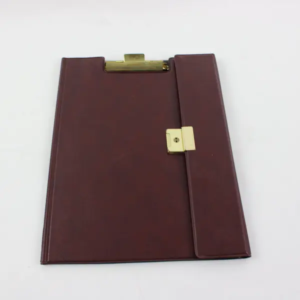 Oregon State Credit Union Black Zippered Portfolio Burgundy Clipboard Set