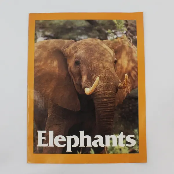 Vintage 1980 ZooBooks Elephants John Bonnett Wexo Paperback Book