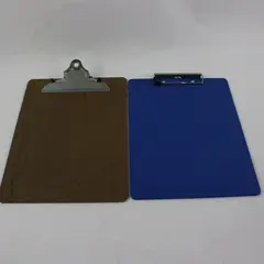 Lot of 2 Clipboards: Subaru Branded & Wooden Office Paper Forms