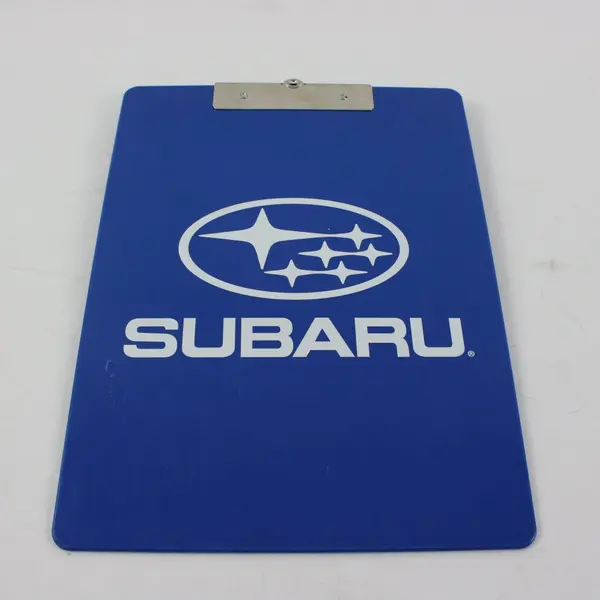 Lot of 2 Clipboards: Subaru Branded & Wooden Office Paper Forms