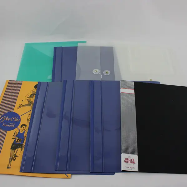 Lot of 9 Assorted File Folders Portfolios Staples Pee-Chee Keller Williams