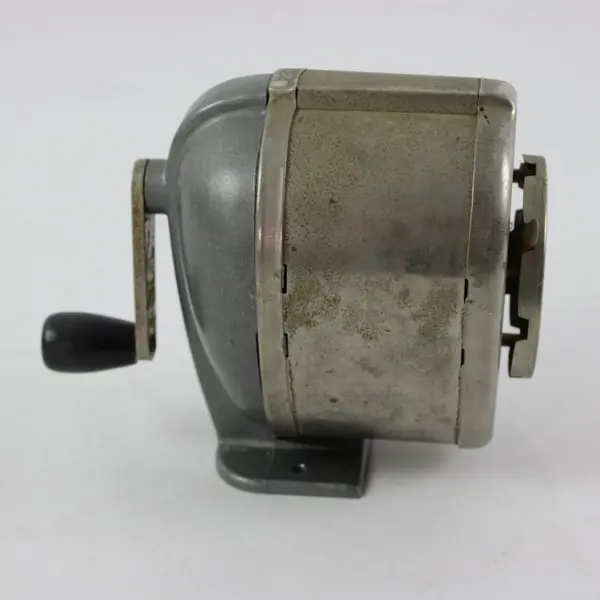 Boston KS 8-Hole Desk Mount Pencil Sharpener Hand Crank Untested