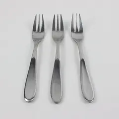 Lot of 3 Farberware Courier Forks 7.5" Used