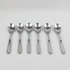 Lot of 6 Farberware Courier Spoons 7.5 Inch Used