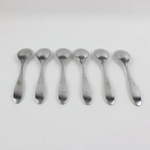 Lot of 6 Farberware Courier Spoons 7.5 Inch Used