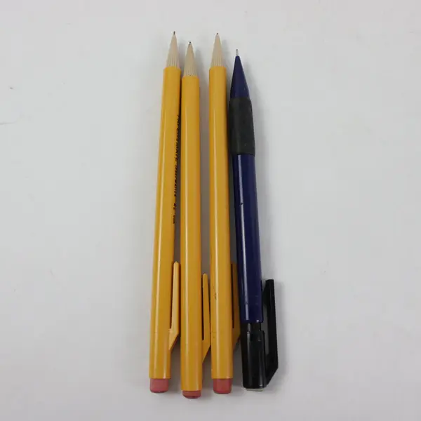 Lot of Approx 50 Assorted Mixed Brand Pencils & Pencil Sharpener Used