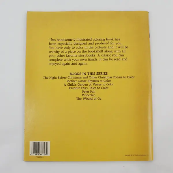 Pinocchio Color-and-Keep Storybook 1987 Leslie Holt Morrill Unused