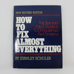 How to Fix Almost Everything Stanley Schuler Vintage 1975 Paperback A-Z Guide