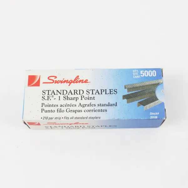 Swingline Standard Staples S.F.-1 5000 Count Blue Dispenser Open Box