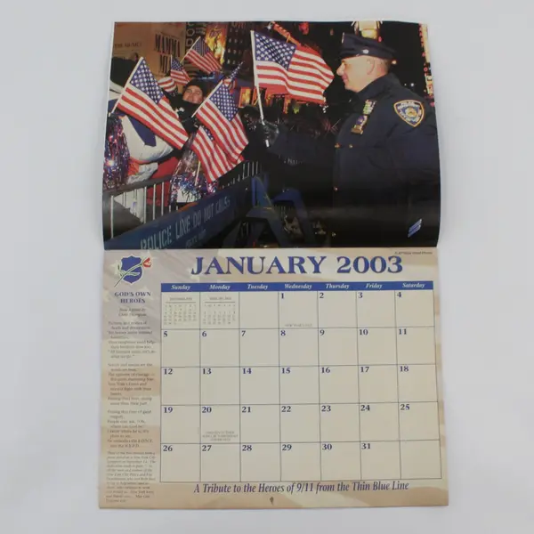 National Law Enforcement Officers Memorial Fund 2003 Calendar Heroes of  9/11