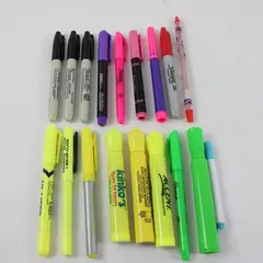 Lot of Assorted Highlighters & Sharpie Markers Used Office School Craft