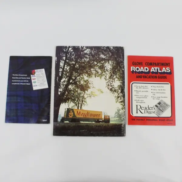 Lot of 3 Vintage Glovebox Road/Vacation Atlases Reader's Digest Rand McNally