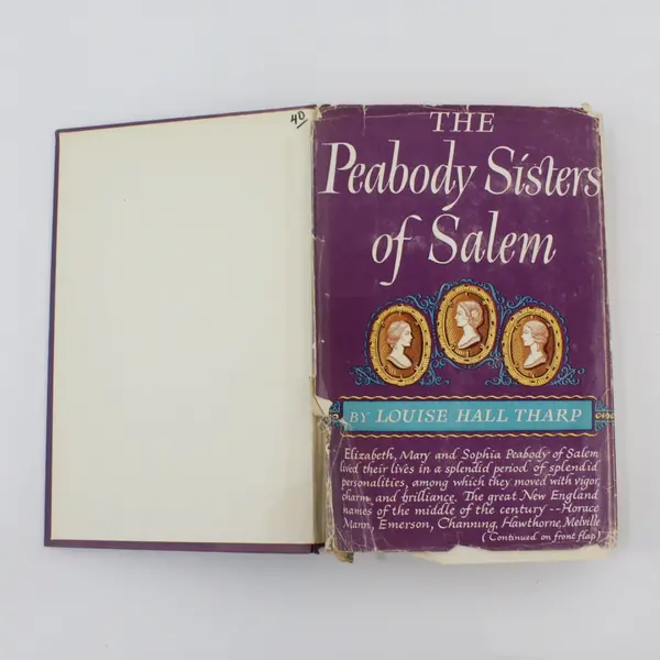 VTG 1950 The Peabody Sisters of Salem Louise Hall Tharp HC Damaged DJ Included