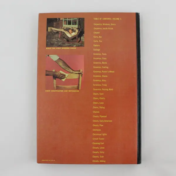 Vintage 1961 Mechanix Illustrated How-To-Do-It Encyclopedia Volume 5 Ref HC Book