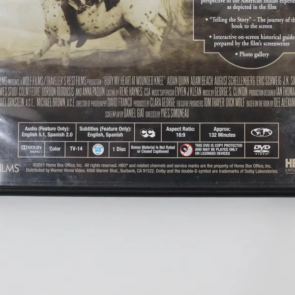 Bury My Heart at Wounded Knee DVD 2011 HBO Widescreen
