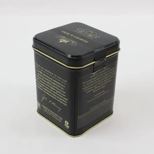 Lot of 2 Metal Tea Tins Harney & Sons Tropical Green Jasmine Pre-Owned